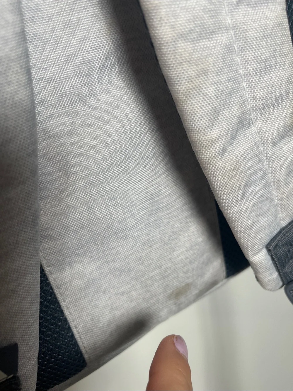 adidas Light Gray Backpack with Mint Blue Accents - Picture 9 of 11